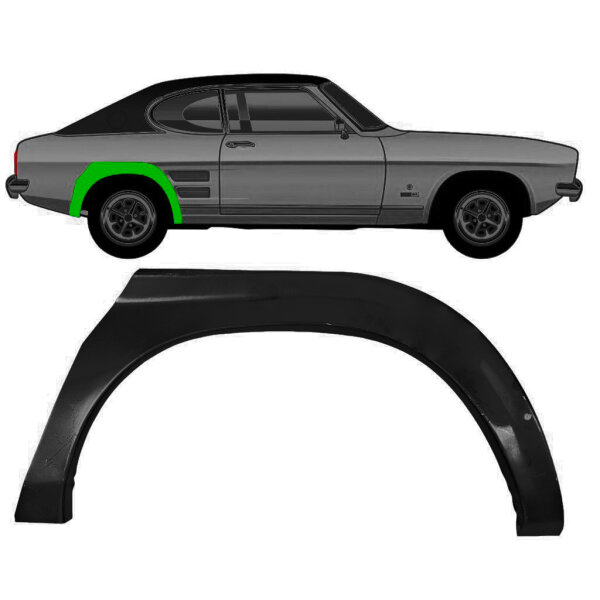Radlauf Blech für Ford Capri 1968 - 1974 rechts
