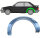 Hinten Radlauf Reparaturblech Ford Escort Mk3 3 Tür 1980 - 1986 links