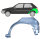 Hinten Radlauf Blech für Ford Fiesta 5 Tür 1995 - 1999 links