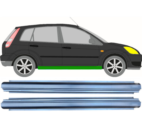 Schweller Blech Satz für Ford Fiesta 3 & 5 Tür 02 - 08 rechts & links