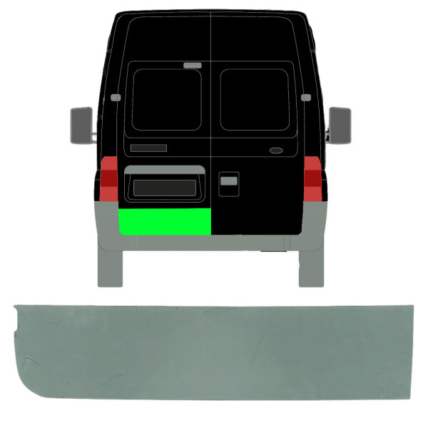 Hinten Tür Blech Panel für Ford Transit 2000 - 2013 links