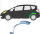 Hinten Radlauf Reparaturblech für Honda Jazz 2008 - 2015 links
