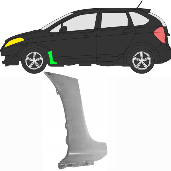 Vorne Kotflügel Blech für Honda Frv 2005 - 2009 links