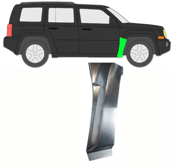 Vorne Kotflügel Blech für Jeep Patriot 2006 rechts