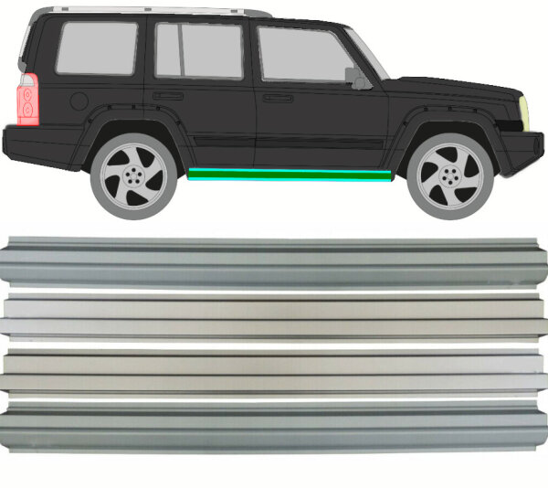Schweller außen & Innen Satz für Jeep Commander 05 – 10 rechts & links