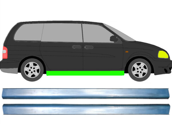 Schweller Blech Satz für Kia Carnival 1998 - 2006 rechts & links