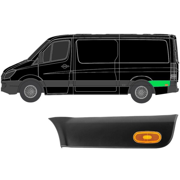 Hinten Kotflügel Seitenleiste Heckleuchte für Volkswagen Crafter 2006 links
