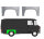 Hinten Kotflügel Blech für Mercedes 406 - 608d 1968 - 1986 rechts & links