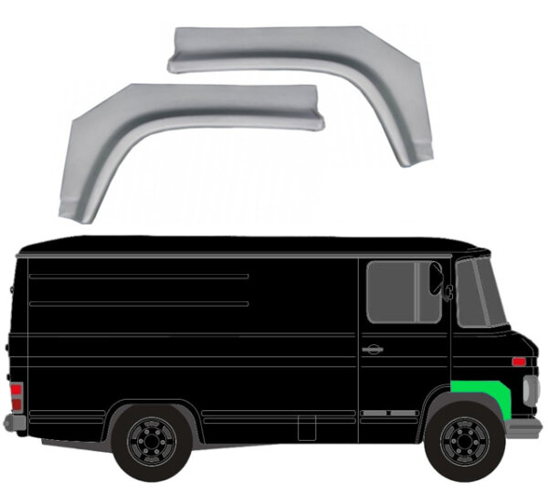 Vorne Kotflügel Blech für Mercedes 406 - 608d 1968 - 1986 rechts & links