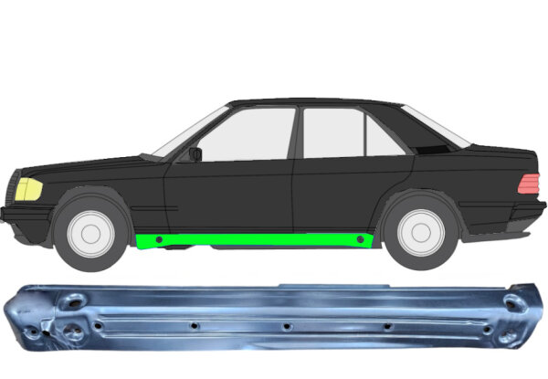 Voll Schweller Blech für Mercedes 190 W201 1982 - 1993 links