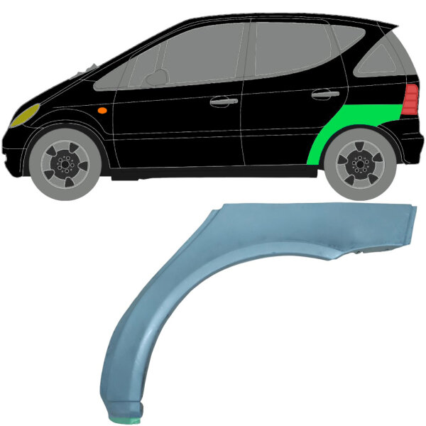 Hinten Radlauf Blech für Mercedes A - Klasse W168 1997 - 2004 links