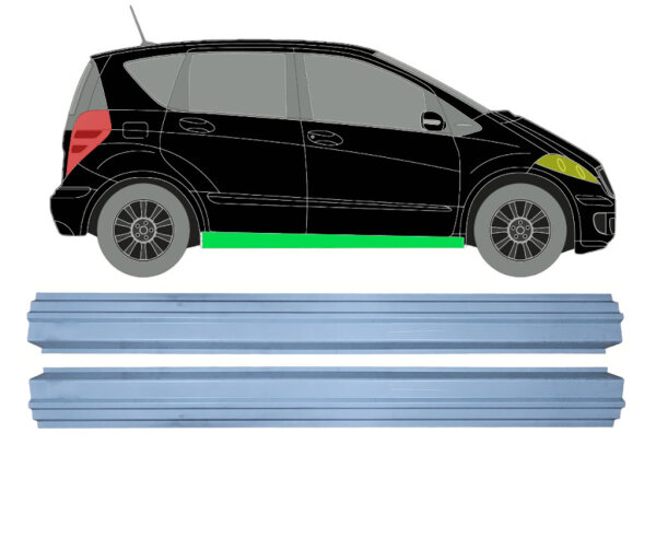 Schweller Blech Satz für Mercedes A - Klasse W169 04 - 12 rechts & links