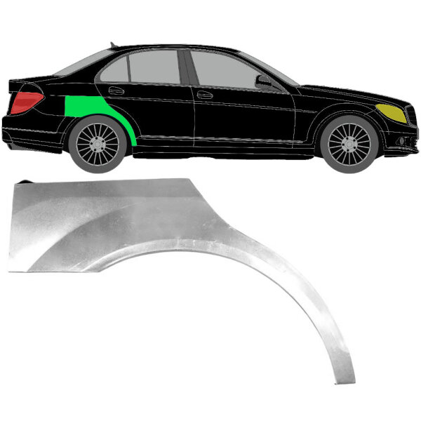 Hinten Radlauf Blech für Mercedes C - Klasse W204 2007 - 2014 rechts