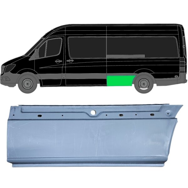 Hinten X Lang Kotflügel Blech für Volkswagen Crafter Ab 2006 links