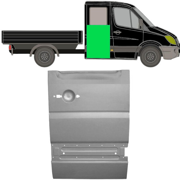 Hinten Doppel Kabine Tür Blech für Volkswagen Crafter Ab 2006 rechts