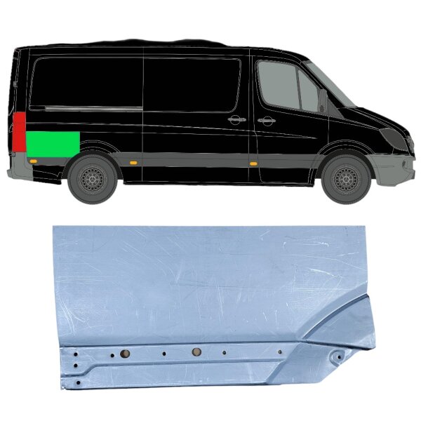 Hinten Kotflügel Blech für Volkswagen Crafter Ab 2006 rechts