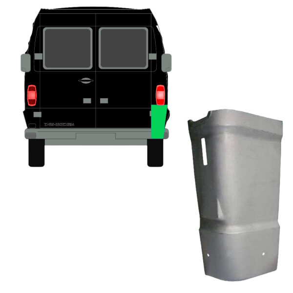 Hinten Kolumne für Mercedes T1 207 - 410 1977 - 1996 rechts