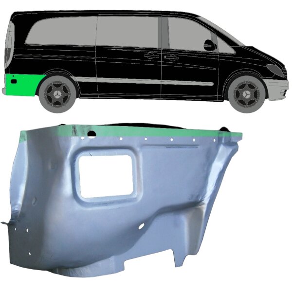 Hinten Kotflügel Innen Blech für Mercedes Vito W639 2003 - 2014 rechts