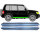 Schweller Blech Satz für Mitsubishi Pajero Pinin 1998 - 2007 rechts & Link