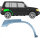 Hinten Radlauf Blech für Mitsubishi Pajero Pinin 1998 - 2007 rechts