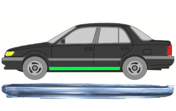 Schweller Blech für Nissan Sunny N14 1991 - 1994 links
