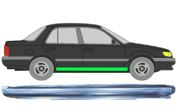 Schweller Blech für Nissan Sunny N14 1991 - 1994 rechts