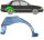 Hinten Radlauf Blech für Nissan Sunny N14 1991 – 1994 rechts