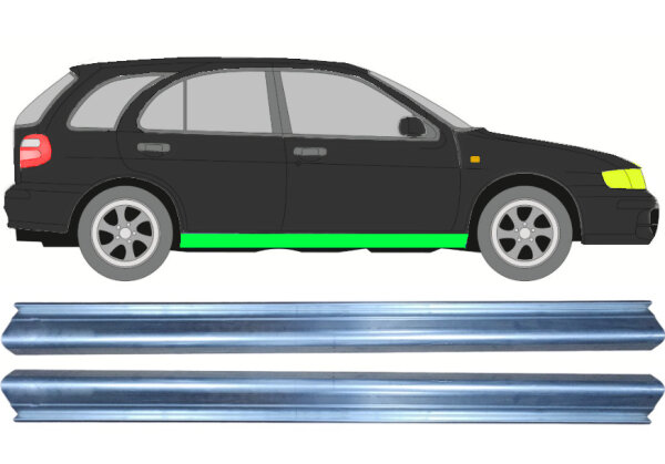 Schweller Blech Satz für Nissan Almera N16 rechts & links
