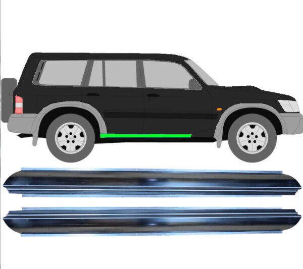 Schweller Blech Satz für Nissan Patrol Y61 Gy61 1997 - 2009 rechts & links