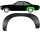 Hinten Radlauf Blech für Vauxhall Rekord D 1972 - 1977 links