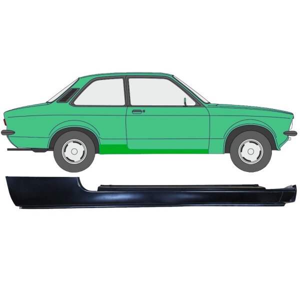 Schweller Blech für Vauxhall Kadett C 1973 - 1979 rechts