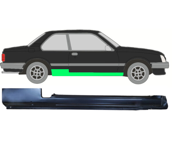 Schweller Blech Opel Ascona 1981 - 1988 rechts
