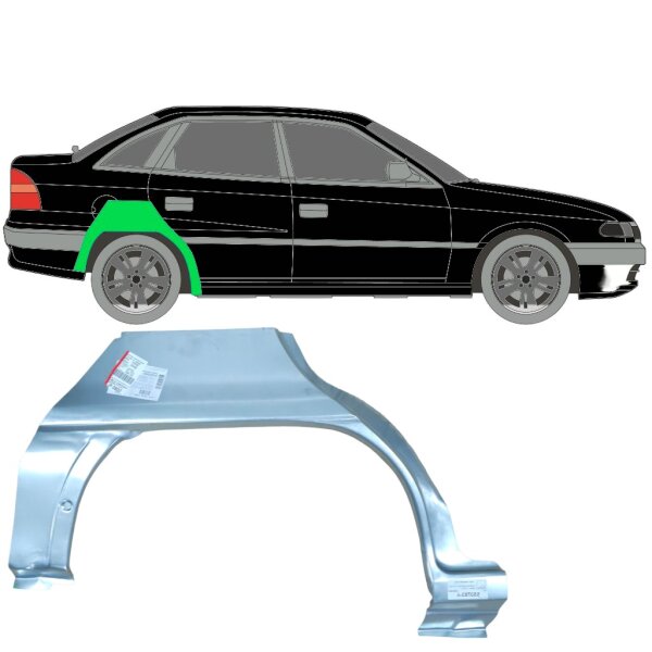 Hinten Sedan Radlauf Blech für Vauxhall Astra F 1991 - 2002 rechts