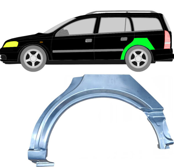 Hinten Kombi Radlauf Blech für Vauxhall Astra G 1999 - 2009 links