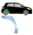 5 Tür Hinten Radlauf Blech für Toyota Yaris 2006 - 2011 rechts