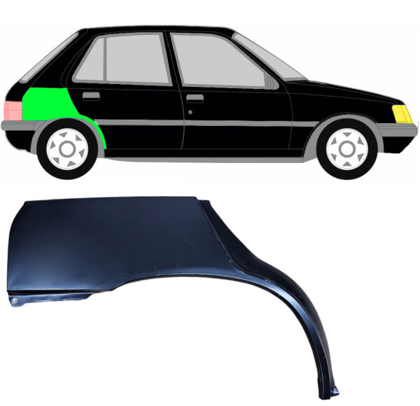 Radlauf hinten Blech für Peugeot 205 5 Türer 1983 - 1998 rechts