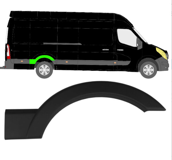 Seitenleiste Extra Lang für Renault Master Ab 2010 rechts