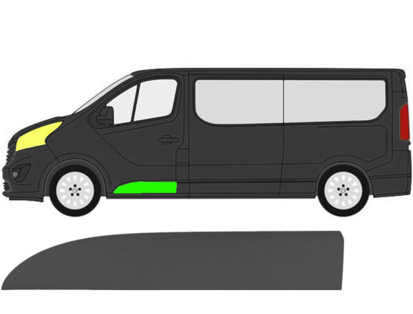 Vorne Tür Seitenleiste für Renault Trafic Ab 2014 links