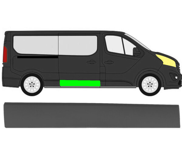 Schiebetür Seitenleiste für Renault Trafic Ab 2014 rechts