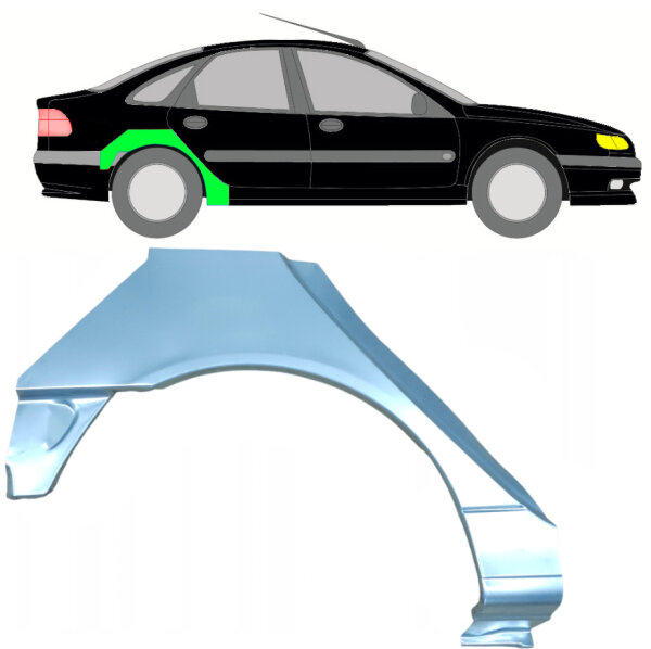 Hinten Radlauf Blech für Renault Laguna I 1994 - 2001 rechts