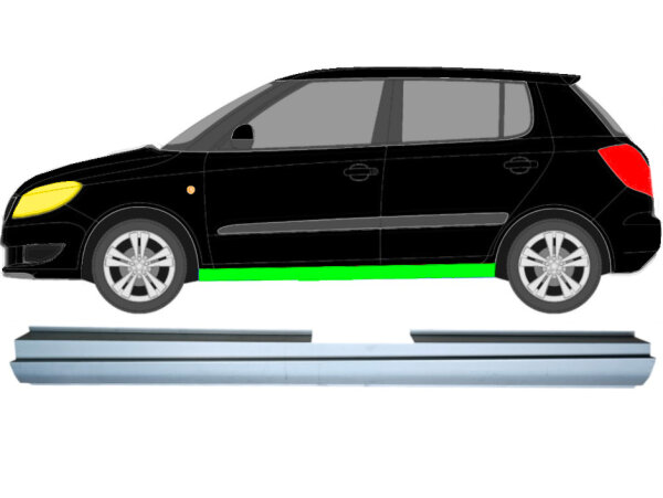 Schweller Blech für Skoda Fabia 2007 - 2015 links