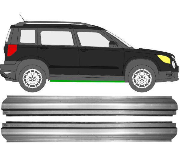 Schweller Blech Satz für Skoda Yeti Ab 2009 rechts & links