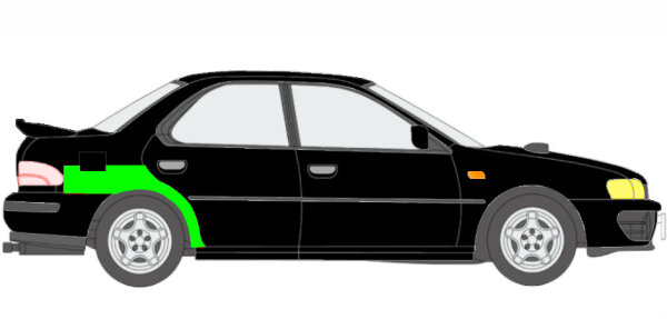 Schweller & Radlauf Blech für Subaru Impreza 92 - 00 rechts & links