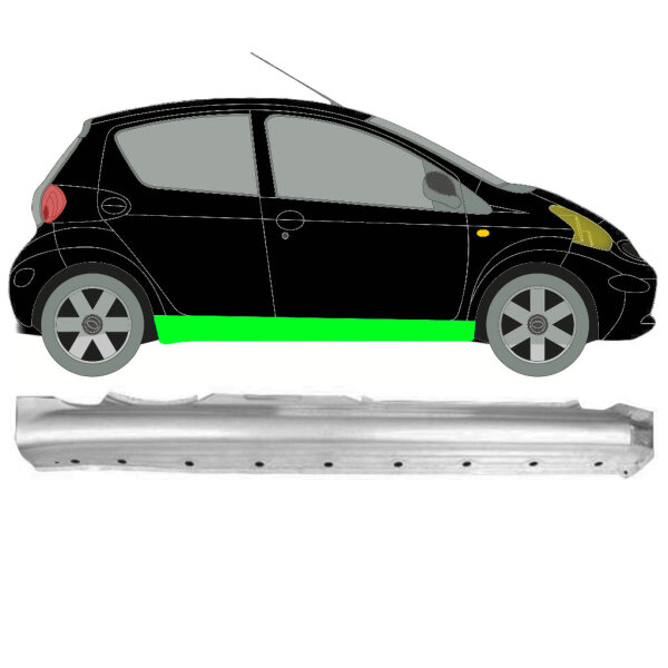 Schweller Blech für Toyota Aygo 2005 - 2012 rechts