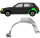 Hinten 5 Tür Radlauf Blech für Toyota Corolla E9 1987 - 1994 links