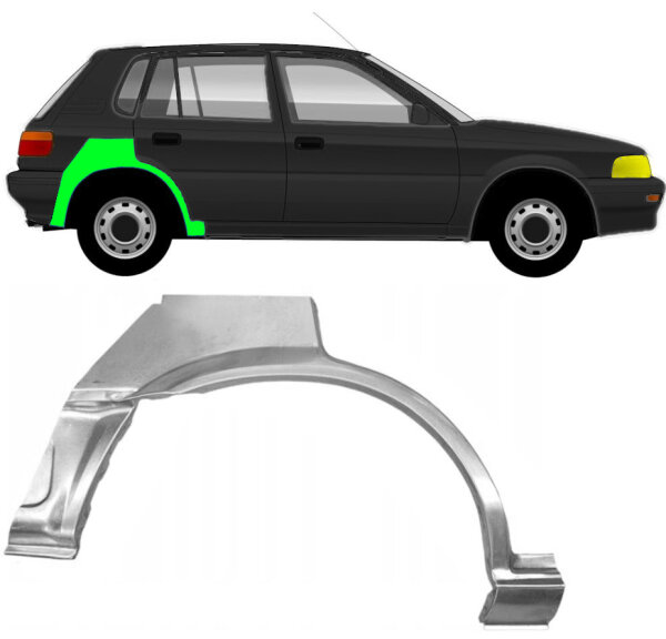 Hinten 5 Tür Radlauf Blech für Toyota Corolla E9 1987 - 1994 rechts