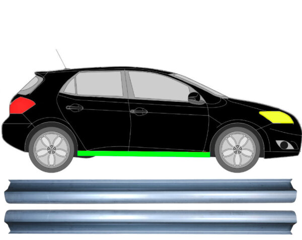 Schweller Blech Satz für Toyota Auris 2007 - 2012 rechts & links
