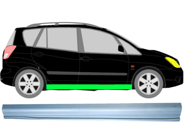 Schweller Blech für Toyota Corolla Verso 2001 - 2004 rechts