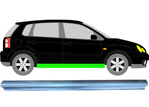 Schweller Blech für Volkswagen Polo 9n 3 & 5 Türer 2001 - 2009 rechts