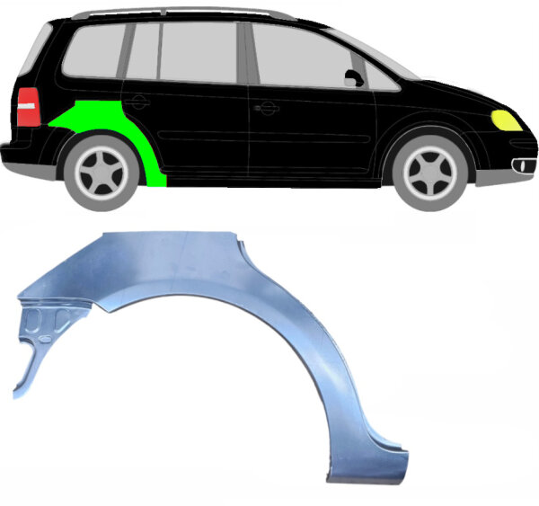 Hinten Radlauf Blech für Volkswagen Touran 2003 - 2010 rechts